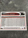 Domonic Brown Phillies 2012 Topps #98