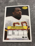 Fred Stokes Redskins 1992 Fleer #431