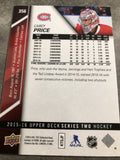 Carey Price Canadiens 2015-2016 Upper Deck #356