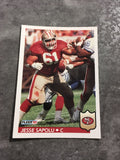 Jesse Sapolu 49ers 1992 Fleer #384