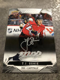 T.J Oshie Capitals 2019-2020 Upper Deck MVP Silver Script #103