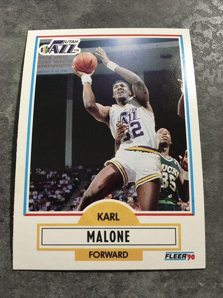 Karl Malone Jazz 1990-1991 Fleer #188