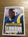 Damone Johnson Rams 1992 Fleer #215