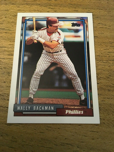 Wally Backman Phillies 1992 Topps #434