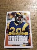 Darryl Henley Rams 1992 Fleer #214