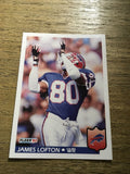 James Lofton Bills 1992 Fleer #24