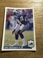 Ray Crockett Lions 1992 Fleer #113