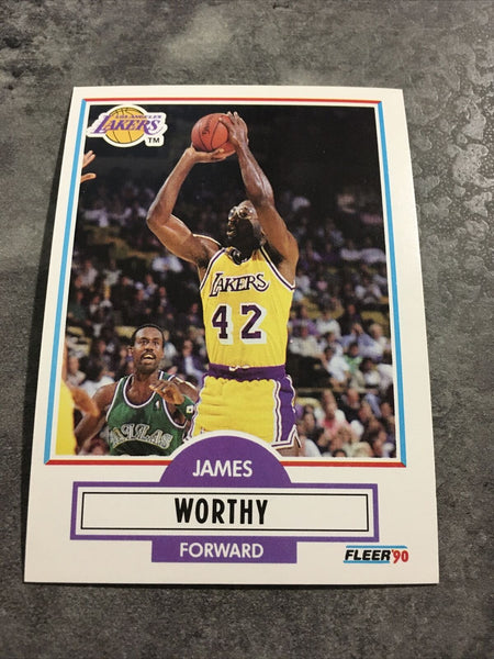 James Worthy Lakers 1990-1991 Fleer #97