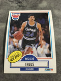Reggie Theus Nets 1990-1991 Fleer #136