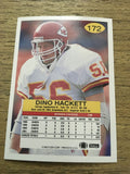 Dino Hackett Chiefs 1992 Fleer #172