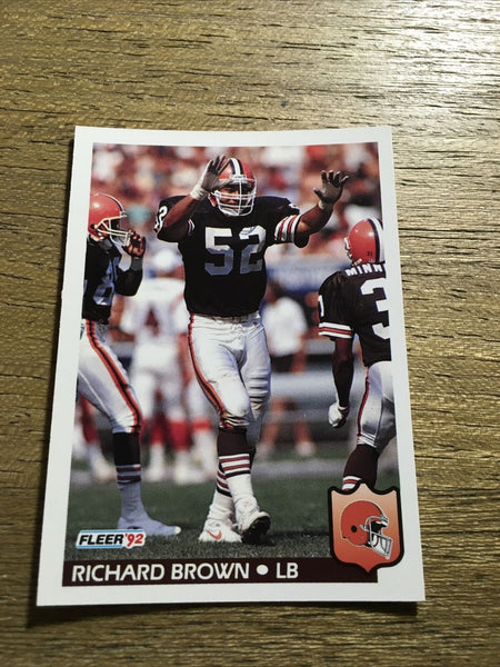 Richard Brown Browns 1992 Fleer #65