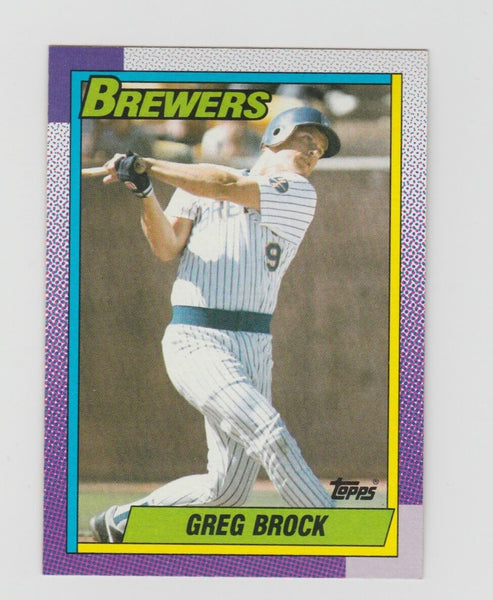 Greg Brock Brewers 1990 Topps #139