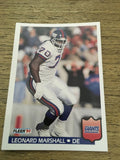 Leonard Marshall Giants 1992 Fleer #297