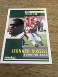 Leonard Russell Patriots 1991 Pinnacle Rookie #336