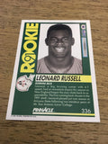 Leonard Russell Patriots 1991 Pinnacle Rookie #336