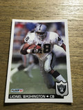 Lionel Washington Raiders 1992 Fleer #205