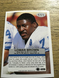 Lomas Brown Lions 1992 Fleer #111