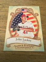 John Lackey Angels 2009 Topps Allen & Ginter's National Pride #NP27