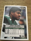 Eric Allen Eagles 1992 Fleer #315