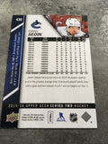 Daniel Sedin Canucks 2015-2016 Upper Deck #430