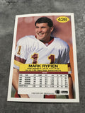 Mark Rypien Redskins 1992 Fleer #428
