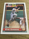 Ryne Sandberg Cubs 1992 Topps All Star #387