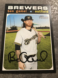 Ben Gamel Brewers 2020 Topps Heritage #157