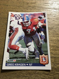 Greg Kragen Broncos 1992 Fleer #99