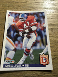 Greg Lewis Broncos 1992 Fleer #100