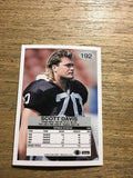 Scott Davis Raiders 1992 Fleer #192