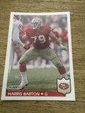 Harris Barton 49ers 1992 Fleer #370