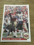 Michael Carter 49ers 1992 Fleer #374