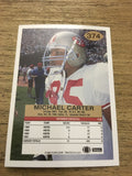 Michael Carter 49ers 1992 Fleer #374