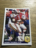 Henry Thomas Vikings 1992 Fleer #252