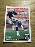 Jeff Gossett Raiders 1992 Fleer #196
