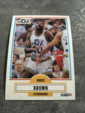 Michael Brown Jazz 1990-1991 Fleer #183