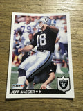 Jeff Jaeger Raiders 1992 Fleer #198