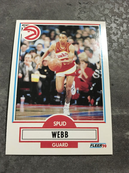 Spud Webb Hawks 1990-1991 Fleer #5