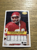 Stephone Paige Chiefs 1992 Fleer #177