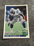 Terry Wooden Seahawks 1992 Fleer #399