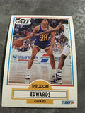 Theodore Edwards Jazz 1990-1991 Fleer #185