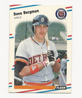 Dave Bergman Tigers 1988 Fleer #52