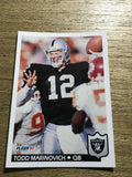 Todd Marinovich Raiders 1992 Fleer #201
