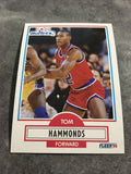 Tom Hammonds Bullets 1990-1991 Fleer #193