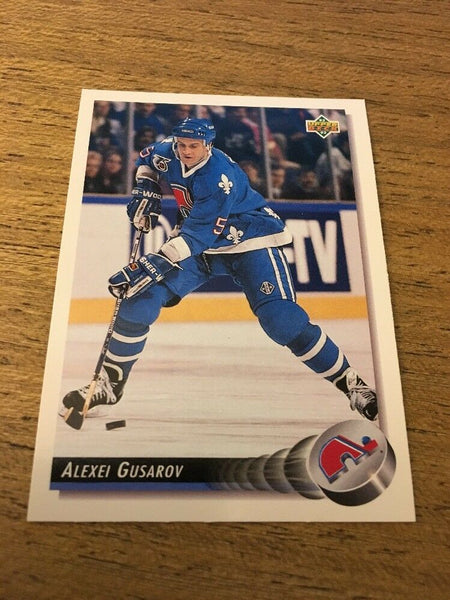 Alexei Gusarov Nordiques 1992-1993 Upper Deck #127