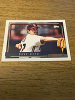 Dave Otto Indians 1992 Topps #499