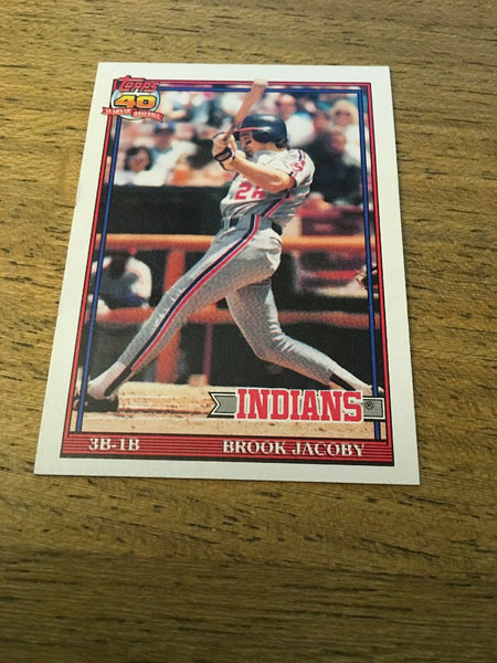 Brook Jacoby Indians 1991 Topps #47