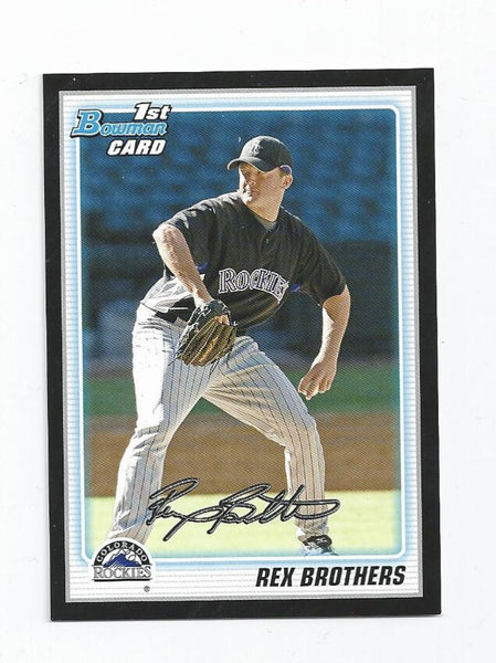 Rex Brothers Rockies 2010 Bowman Prospects Black #BP92