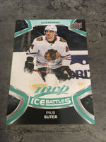 Pius Suter Blackhawks 2021-22 Upper Deck MVP Ice Battles #158