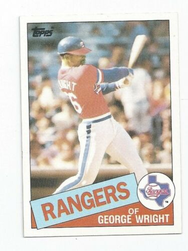 George Wright Rangers 1985 Topps #443